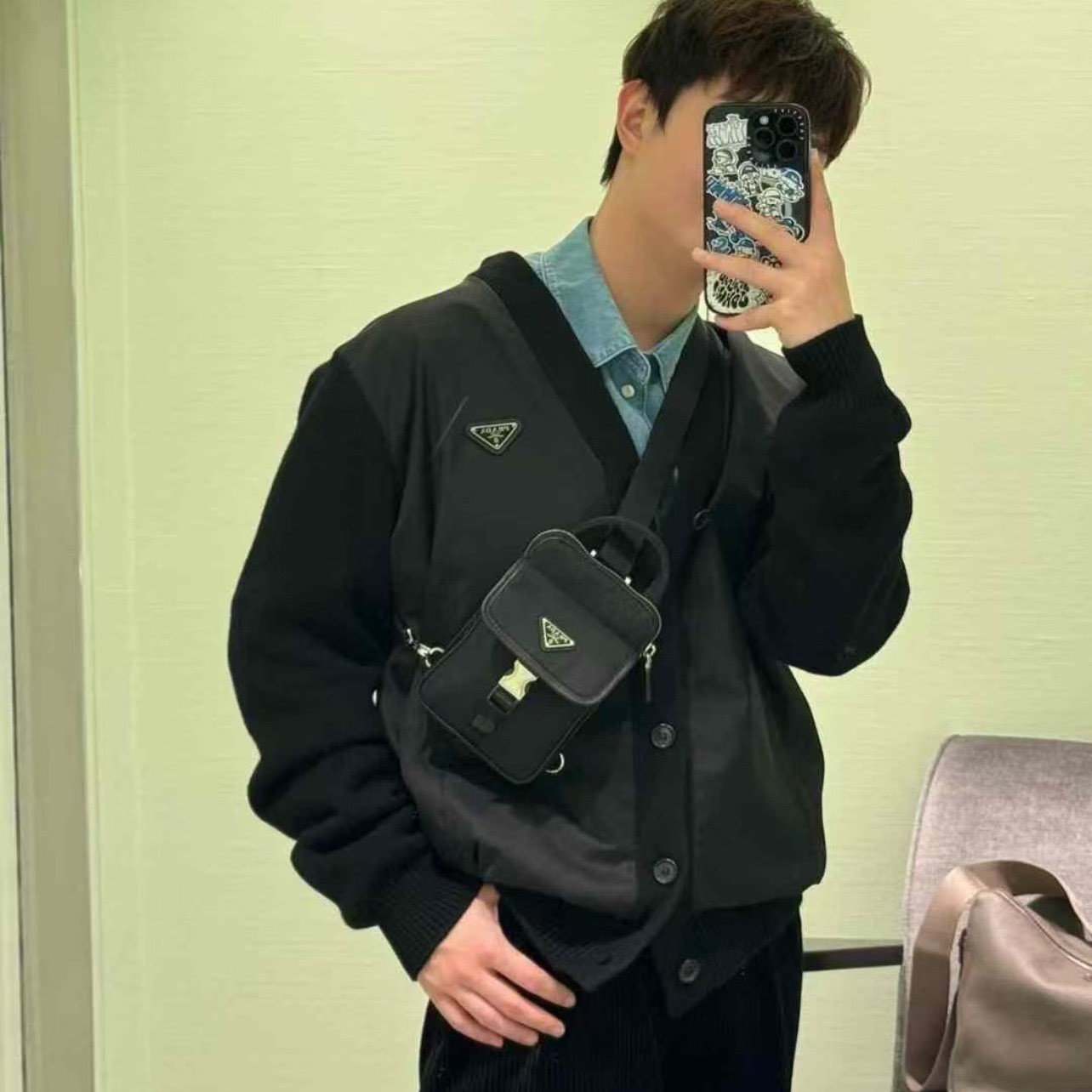 프라다 벨트백 슬링백 리나일론