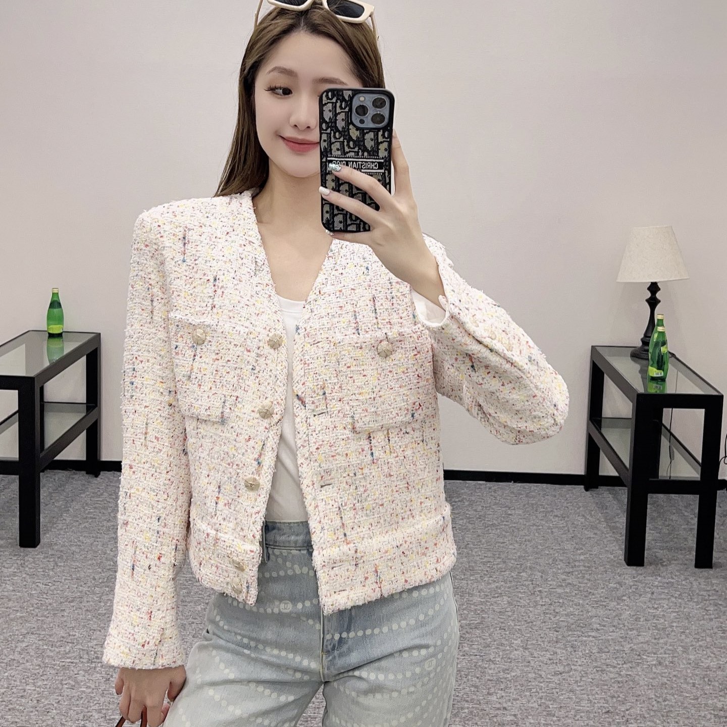 샤넬 자켓 트위드 여성