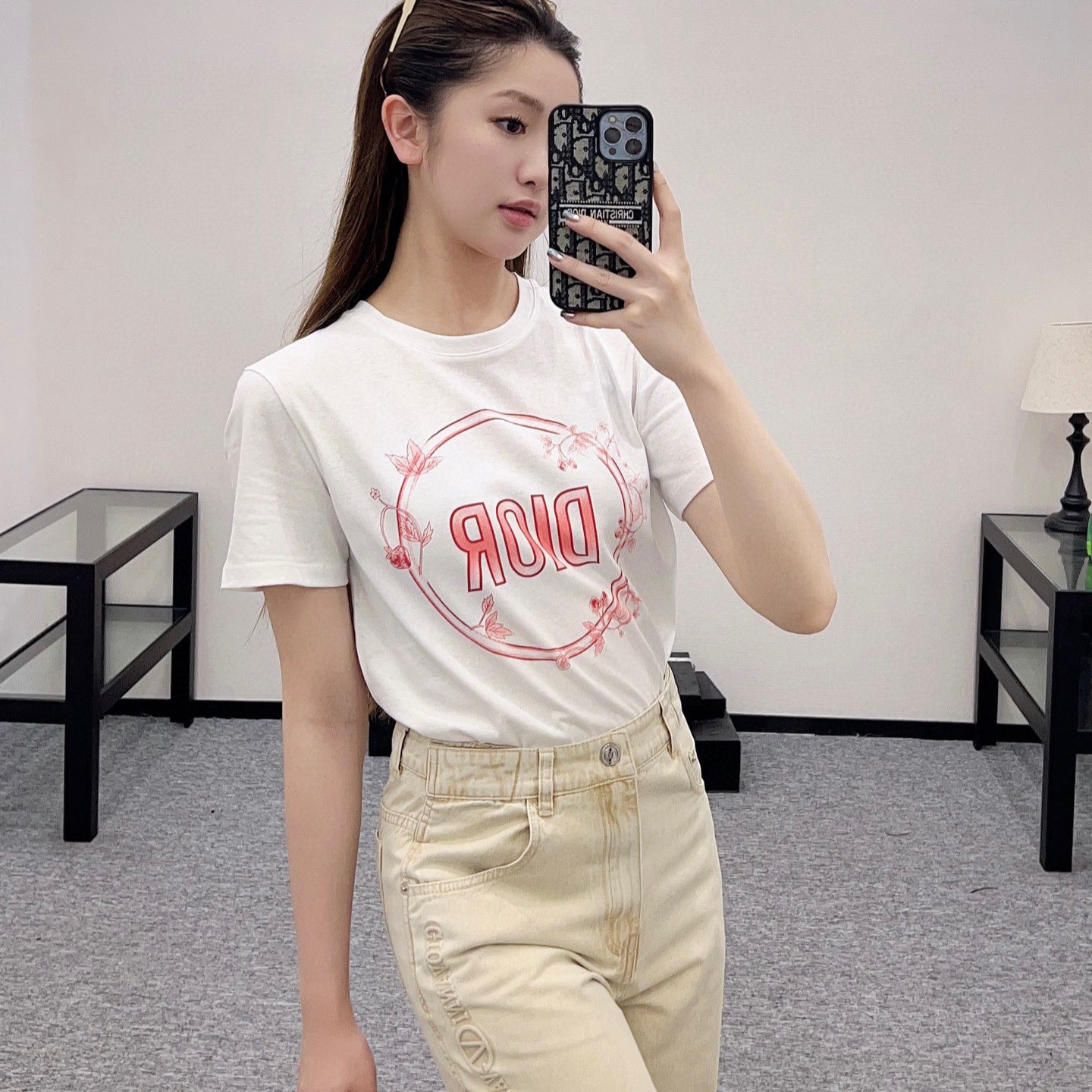 디올 반팔티 여성