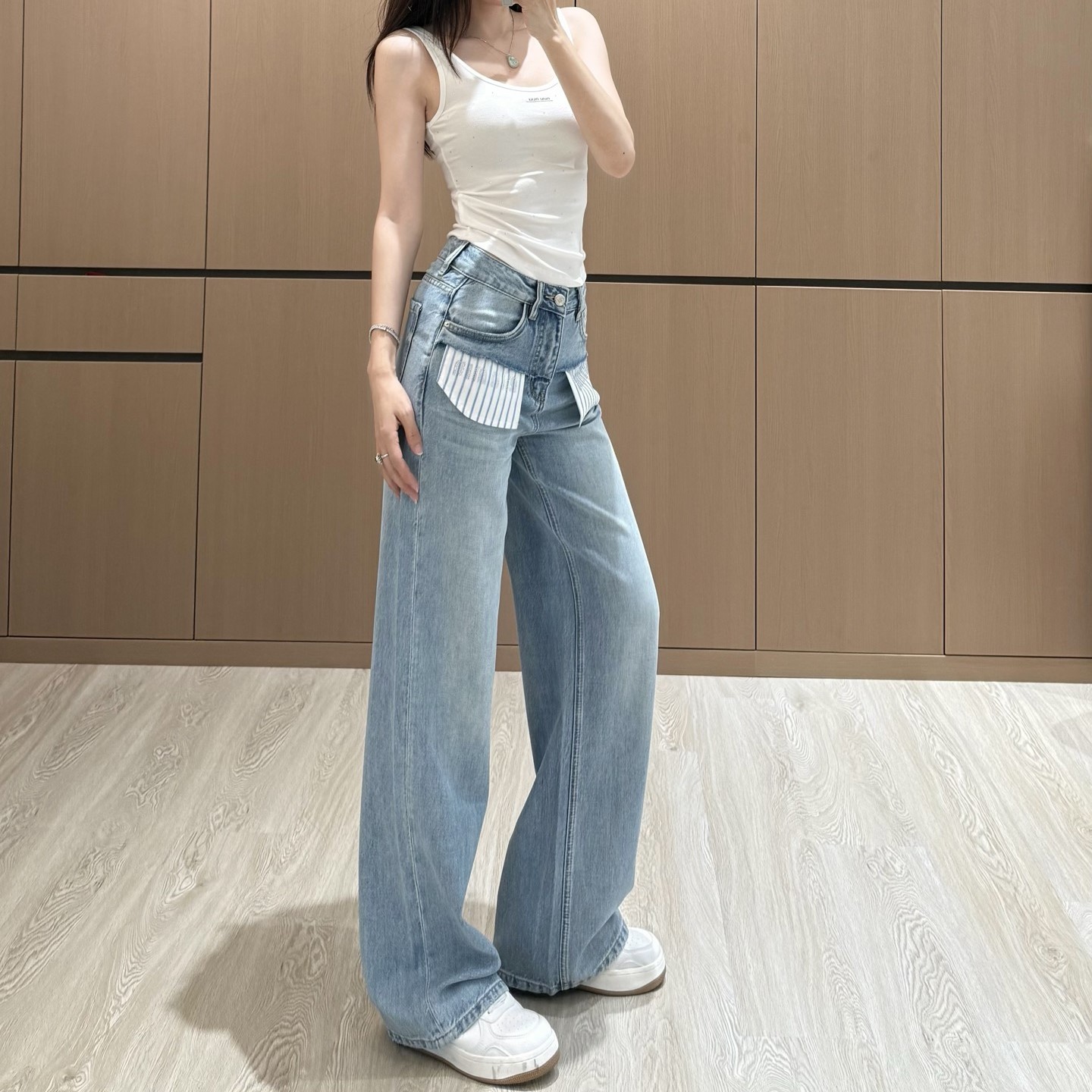 미우미우 청바지 여성