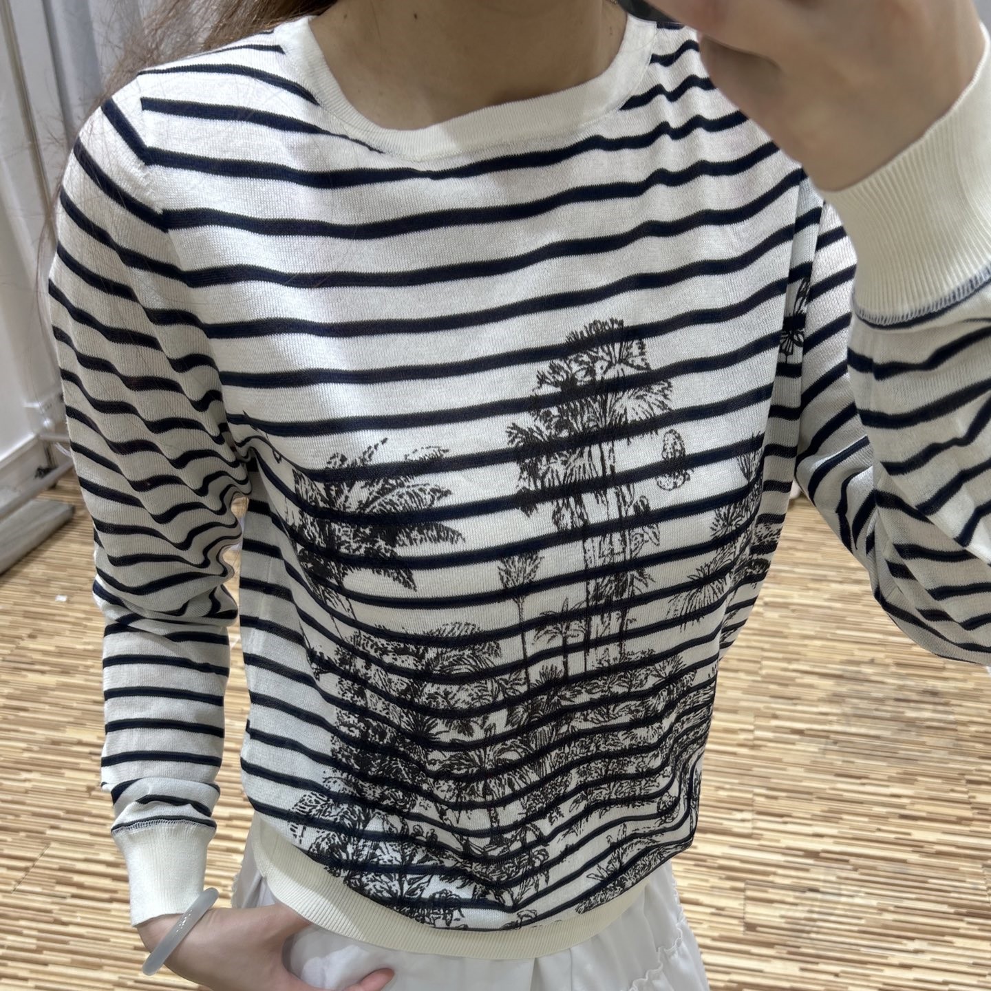 디올 여성 긴팔 티셔츠