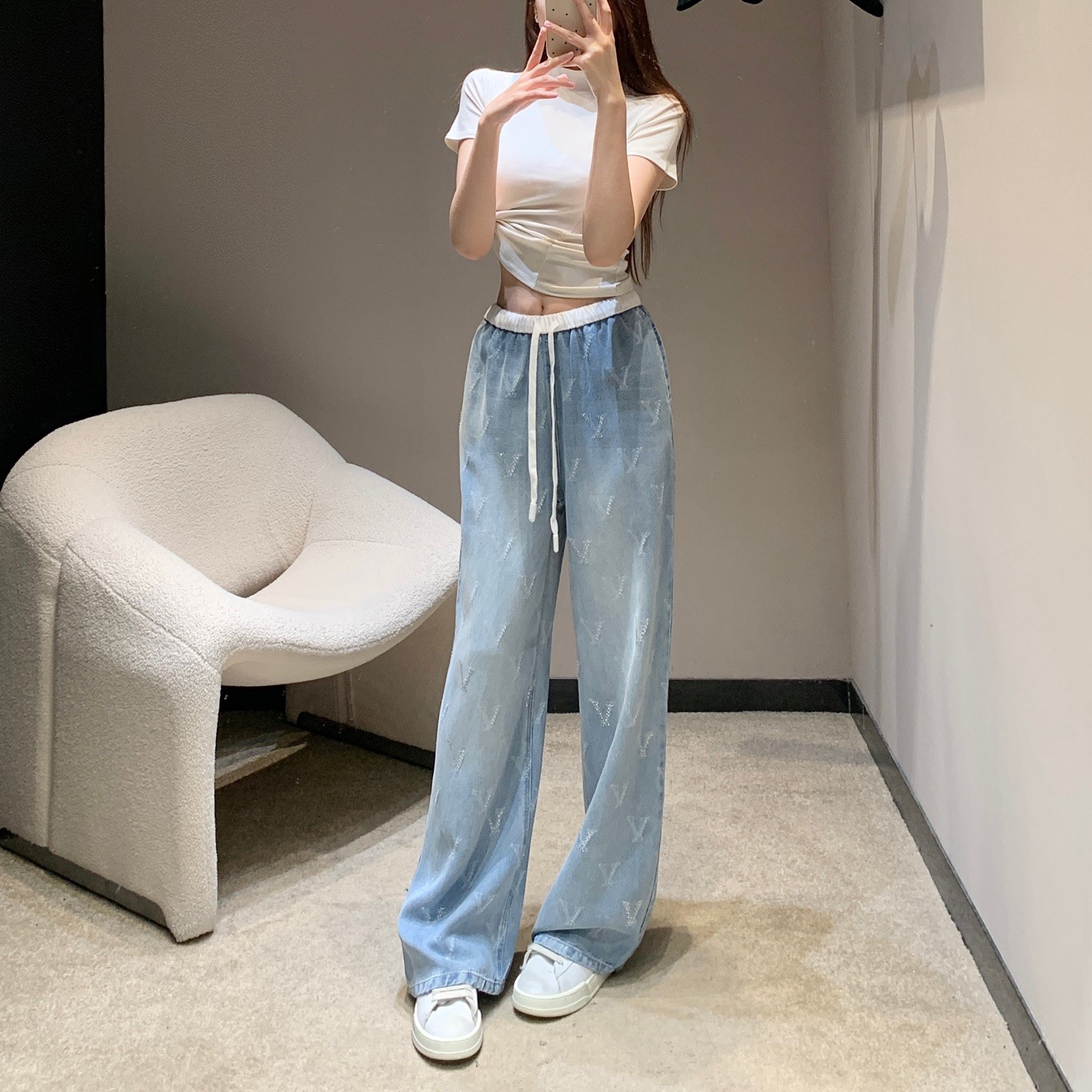 발렌티노 여성 청바지