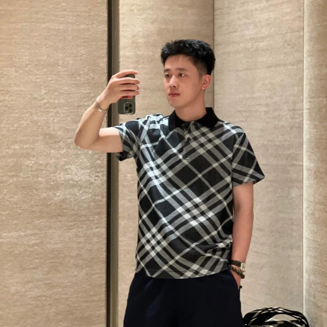 버버리 폴로 남성 반팔티