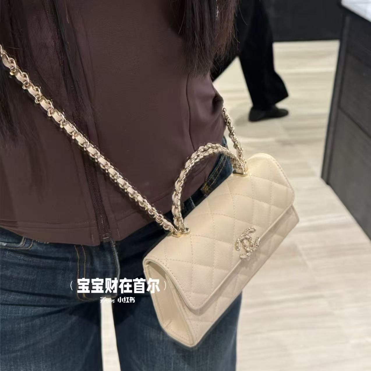 샤넬 탑핸들 플랩백 숄더백