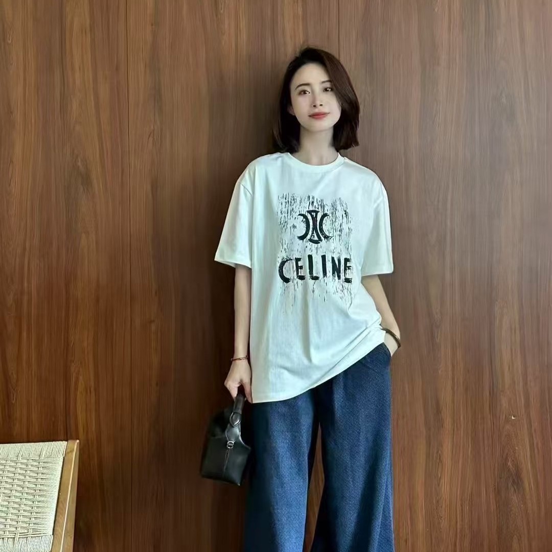 셀린느 여성 반팔티 2가지 색상