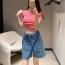 디올 여성 데님 반바지