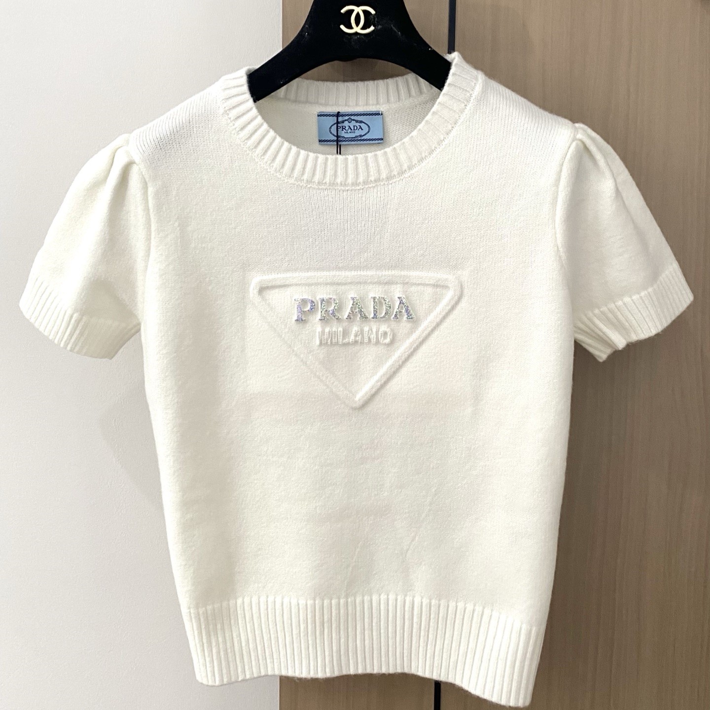 프라다 니트 여성 반팔티 3가지 색상