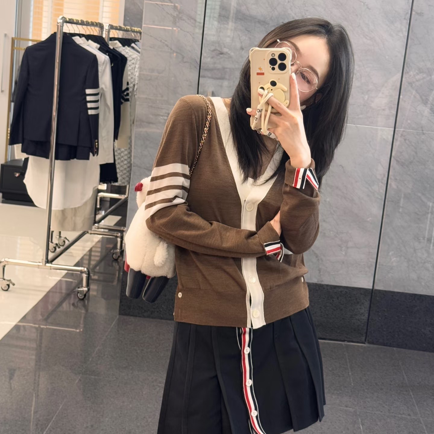 톰브라운 여성 가디건 2가지 색상