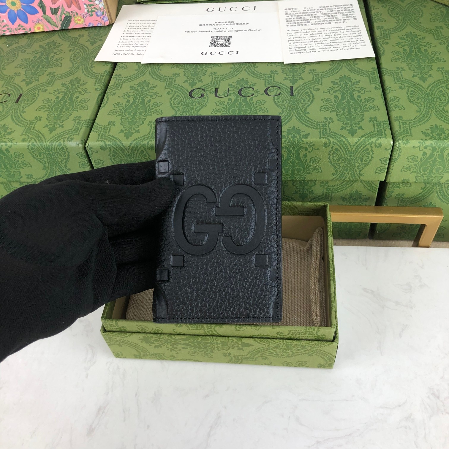구찌 GG 점보 카드지갑 카드케이스