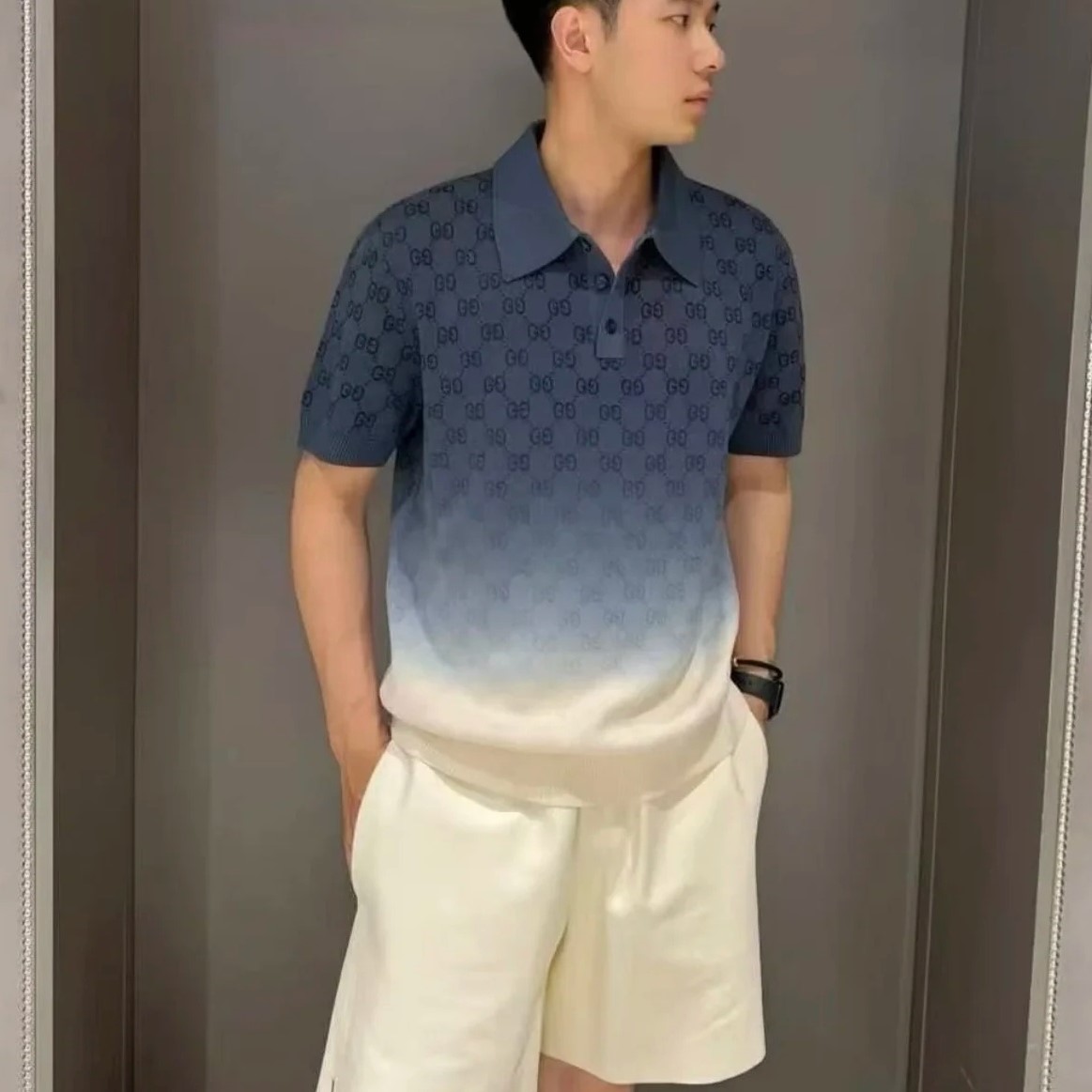 구찌 폴로 남성 반팔티