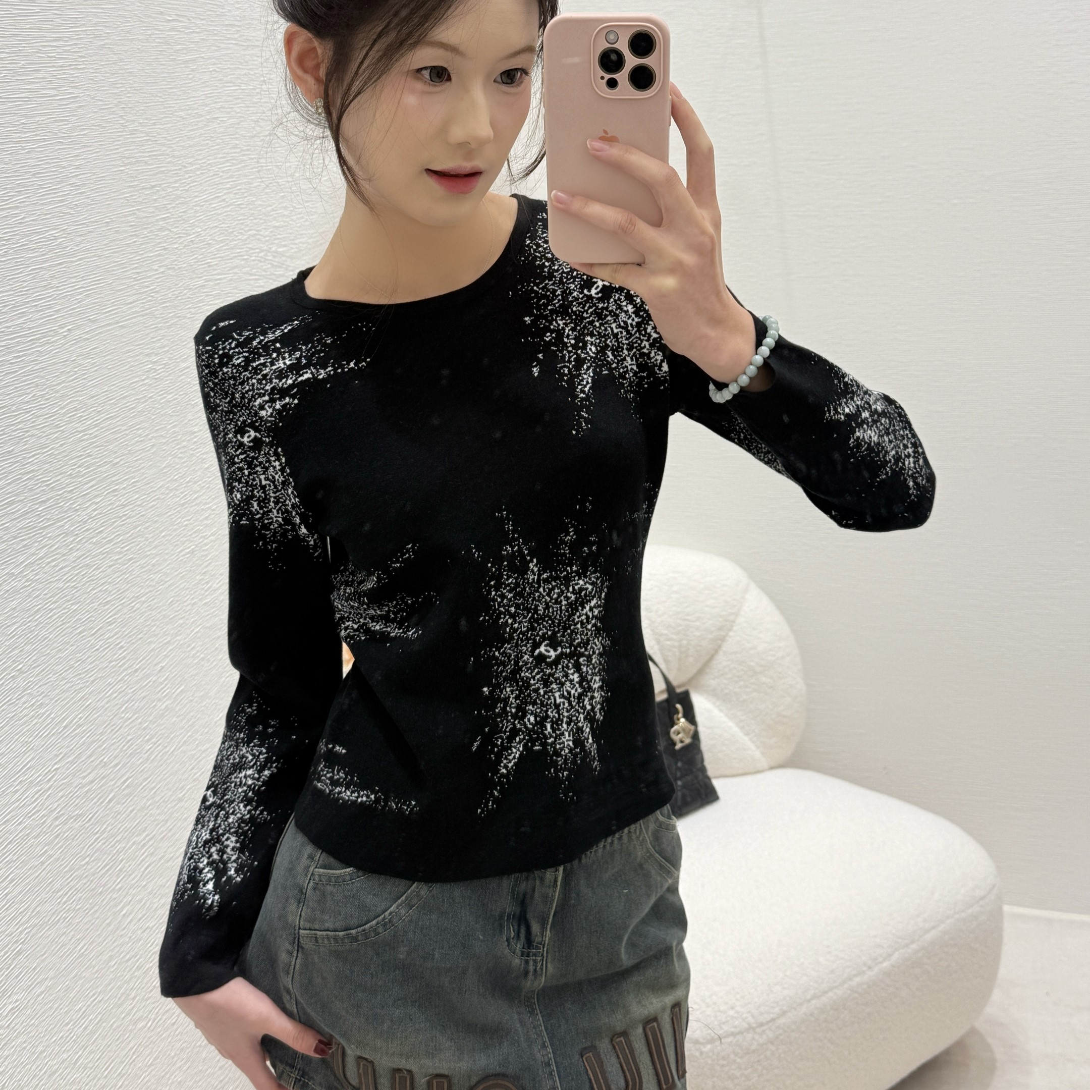 샤넬 여성 긴팔 티셔츠