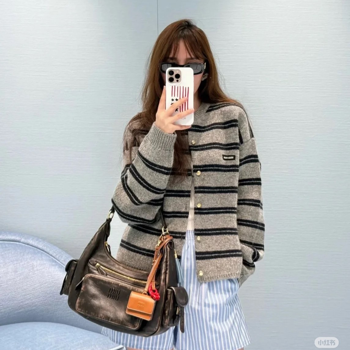 미우미우 여성 가디건