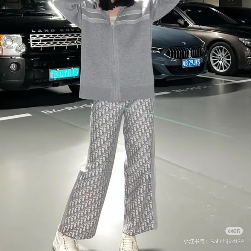 디올 양면 트레이닝 여성 팬츠 바지