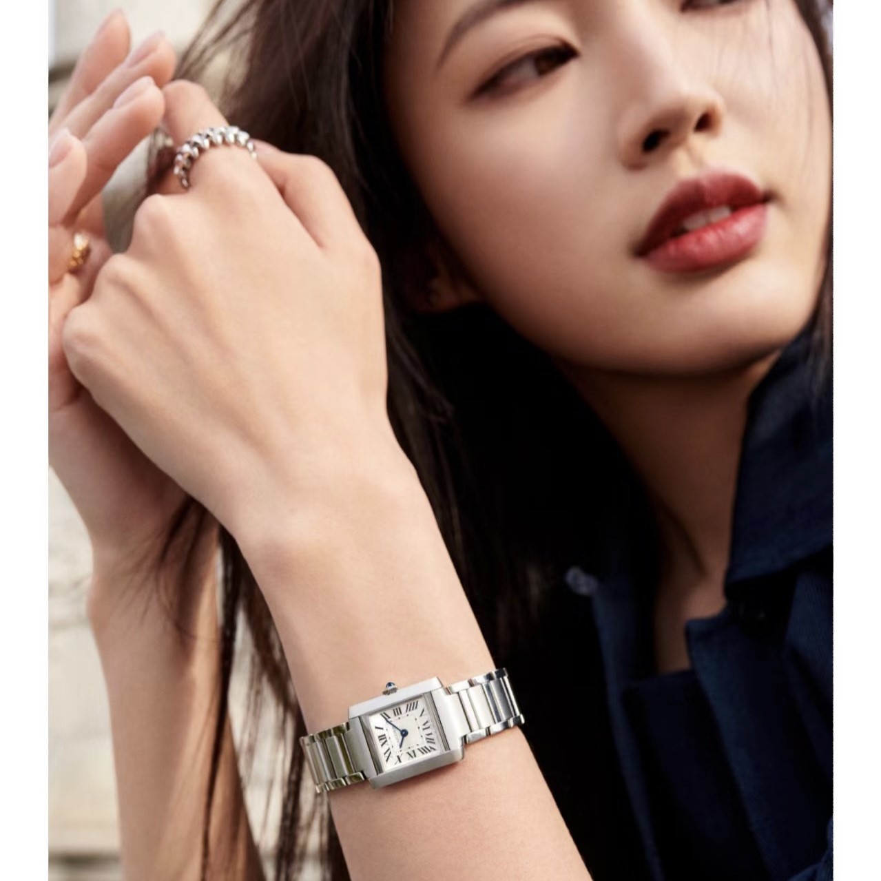 까르띠에 시계 탱크 프랑세즈 스몰