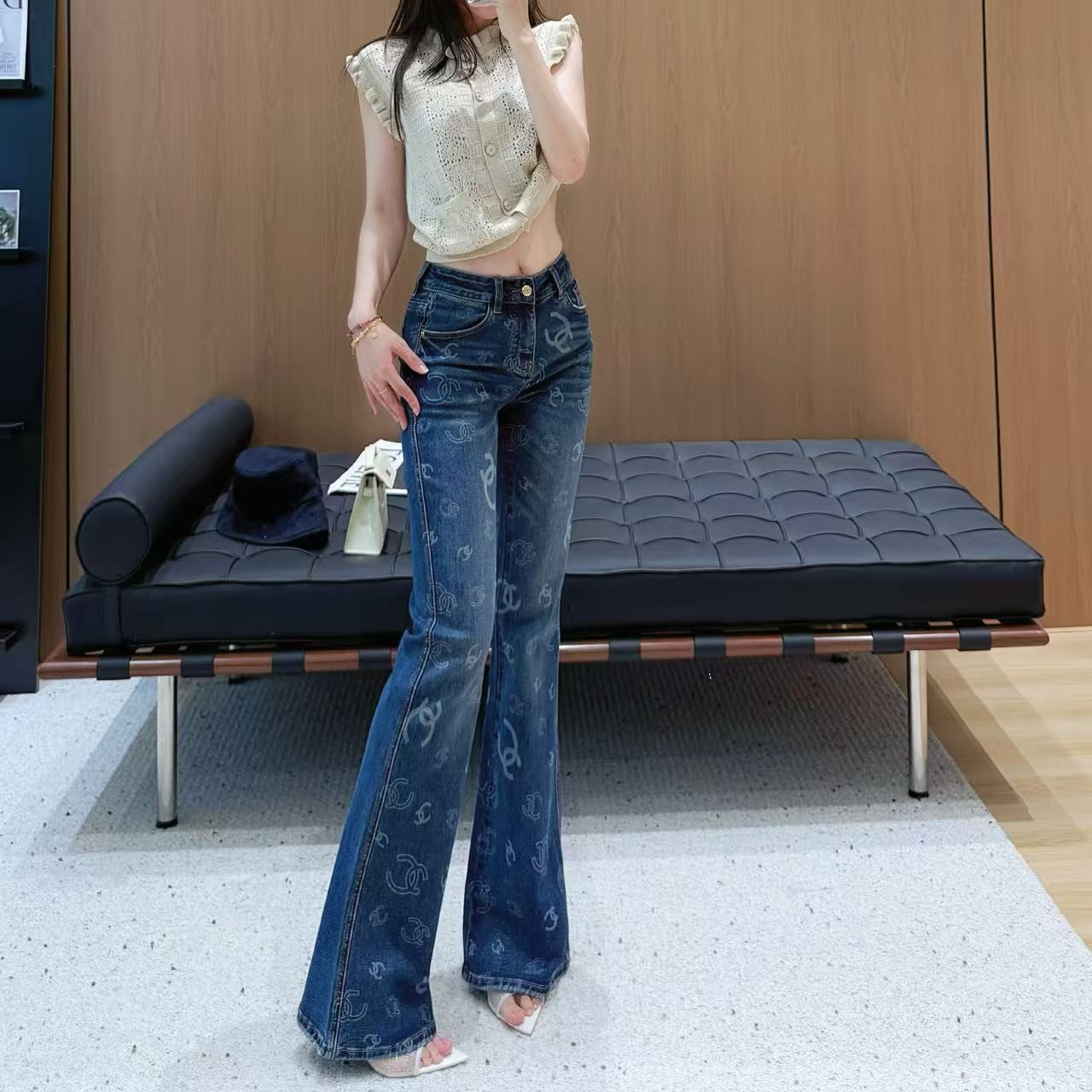 샤넬 여성 청바지