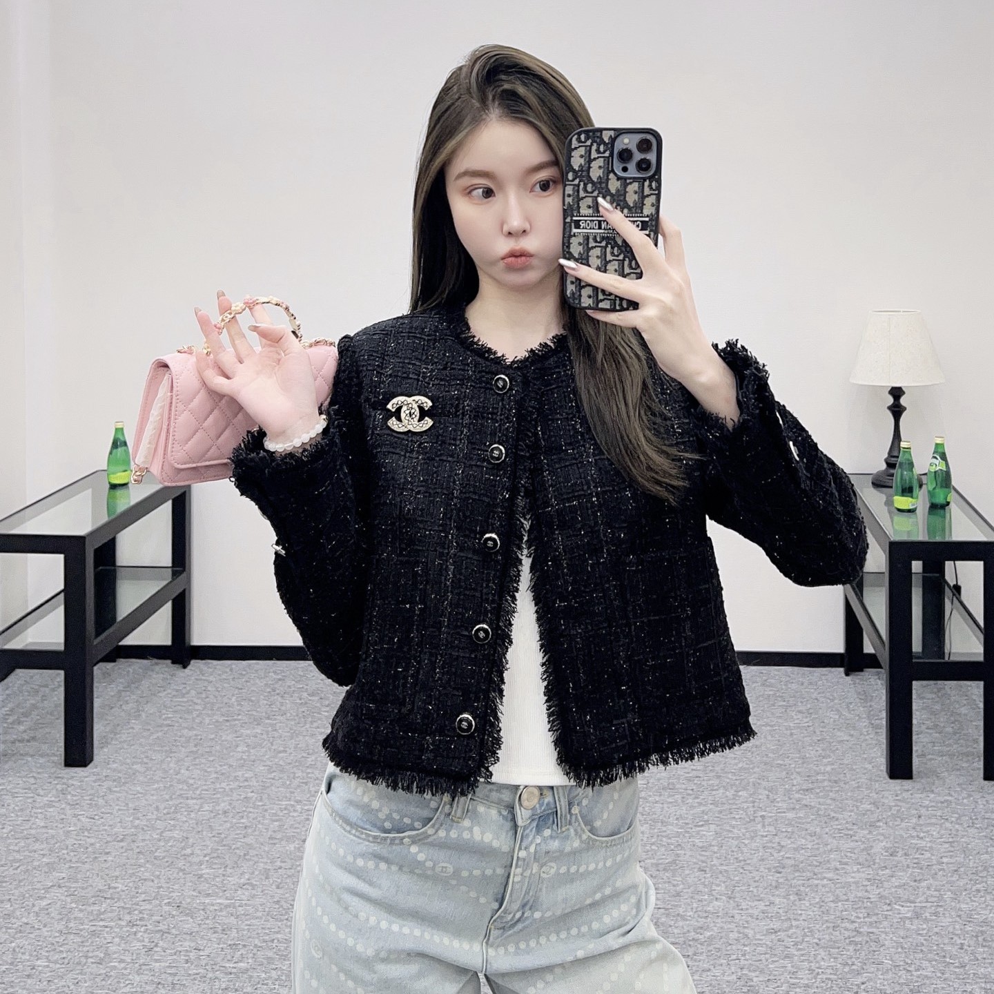 샤넬 트위드 자켓