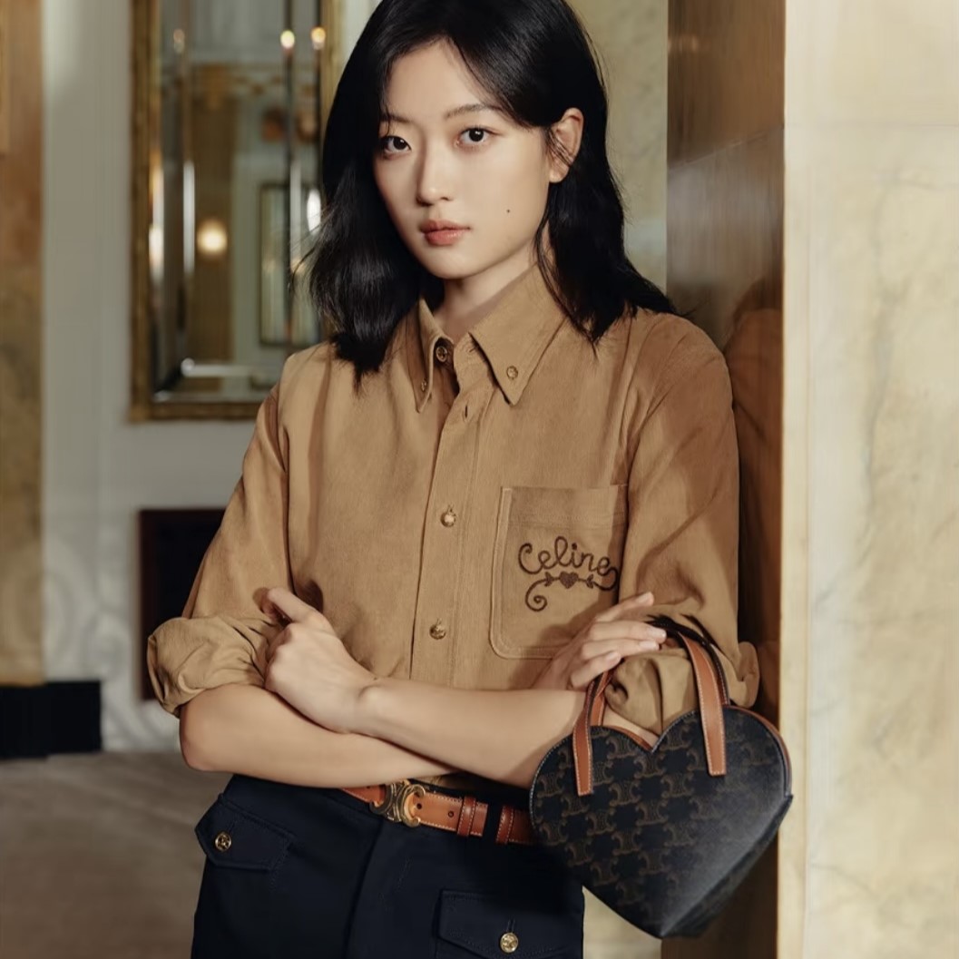 셀린느 여성 크롭 셔츠