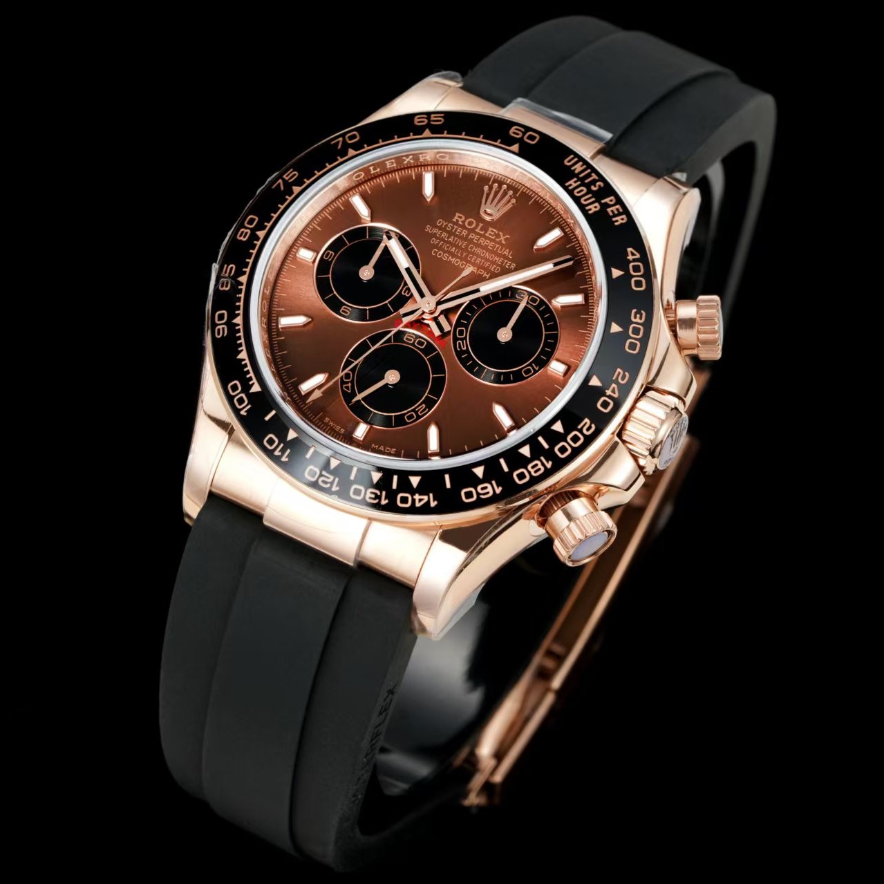 로렉스 우레탄 시계 데이토나 에버로즈 골드 (최고급)