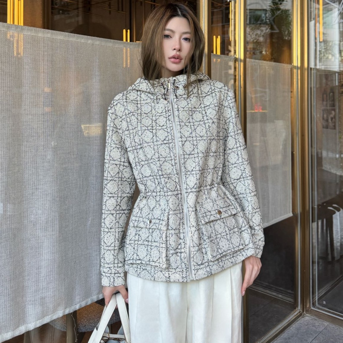 디올 여성 후드 자켓