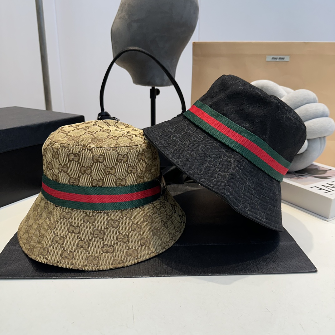 구찌 버킷햇 2가지 색상