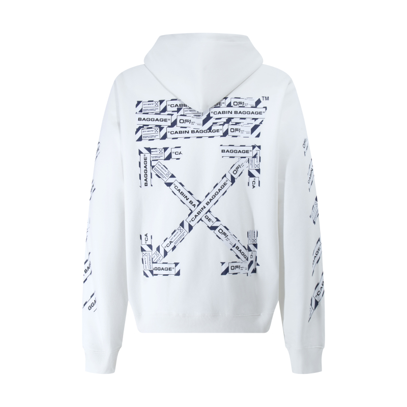 오프화이트 후드 티셔츠 남녀공용