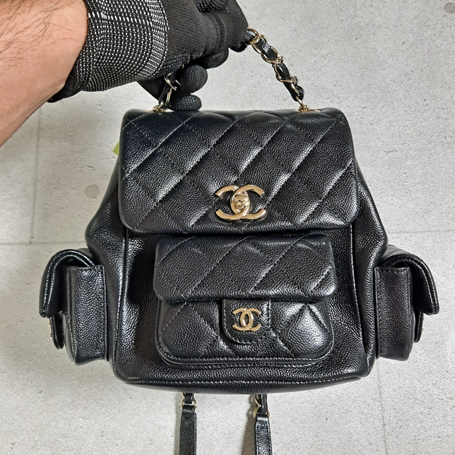 샤넬 24SS 듀마 캐비어 백팩 스몰 (최고급)
