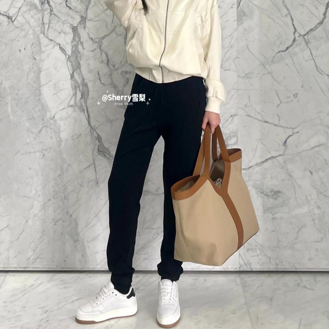 입생로랑 Y 누드 베이지 캔버스 토트백 817602