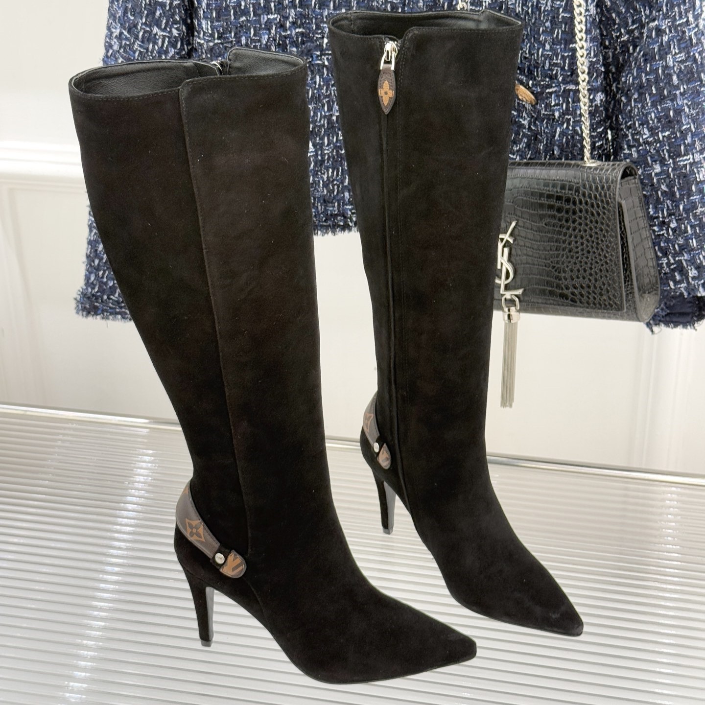 루이비통 롱부츠 가죽 여성