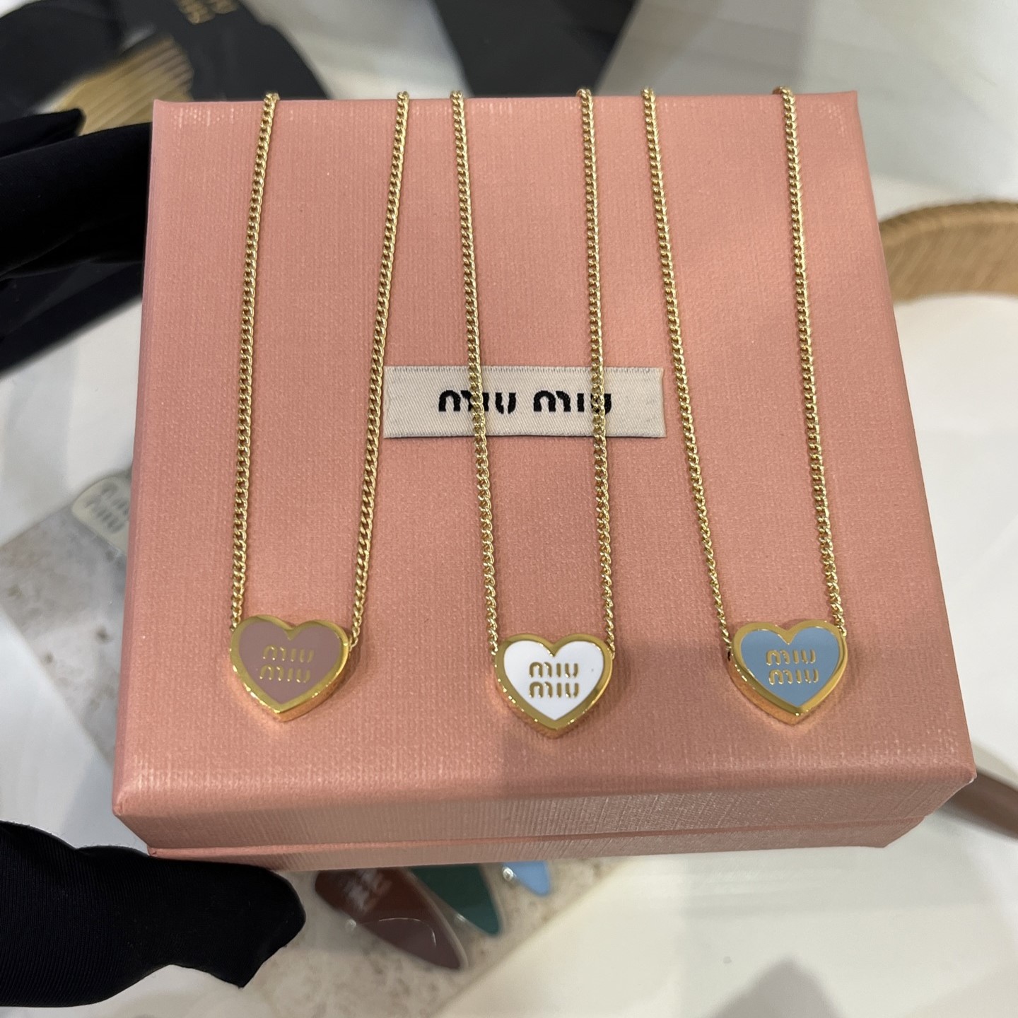 미우미우 목걸이 3가지 색상