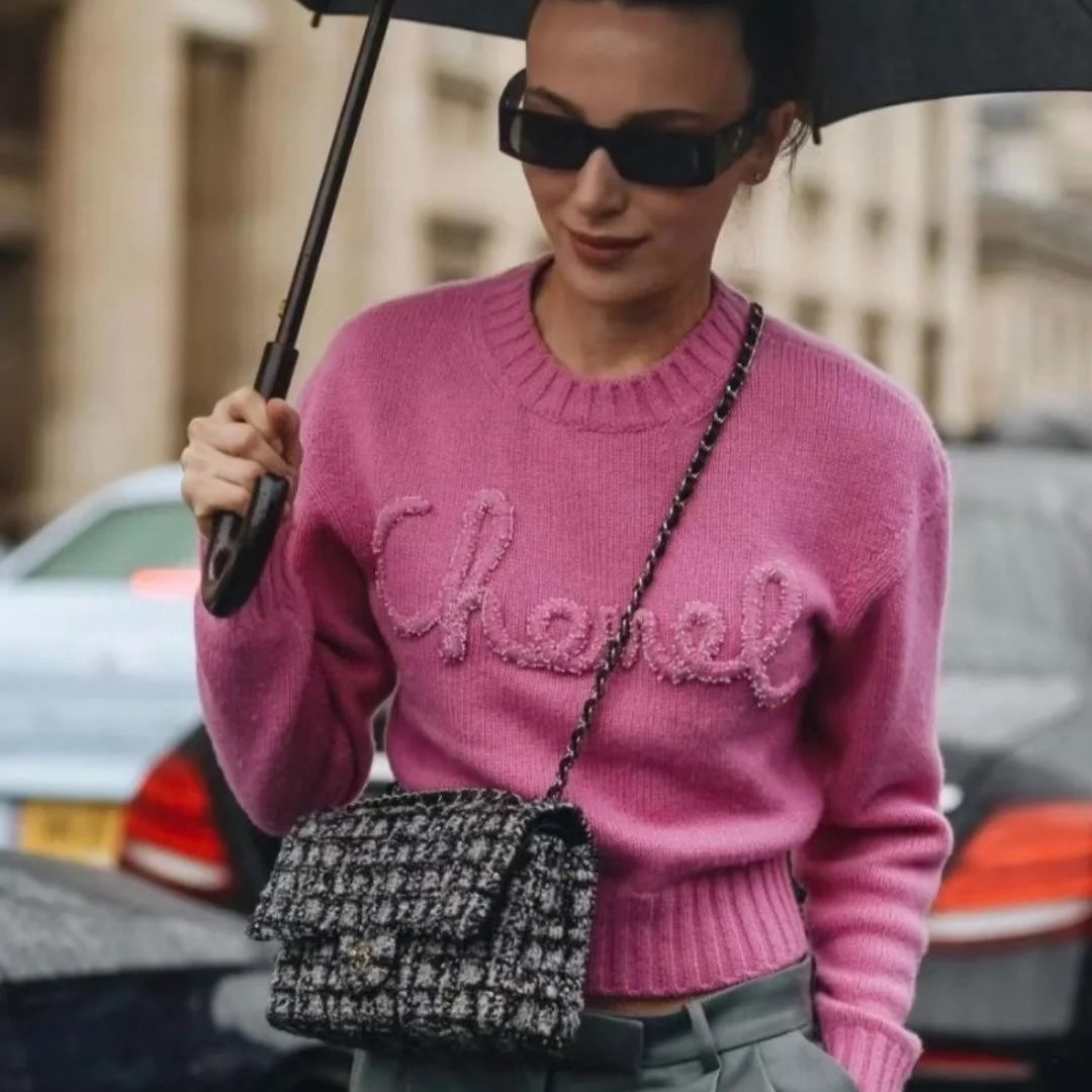 샤넬 여성 긴팔 니트 티셔츠