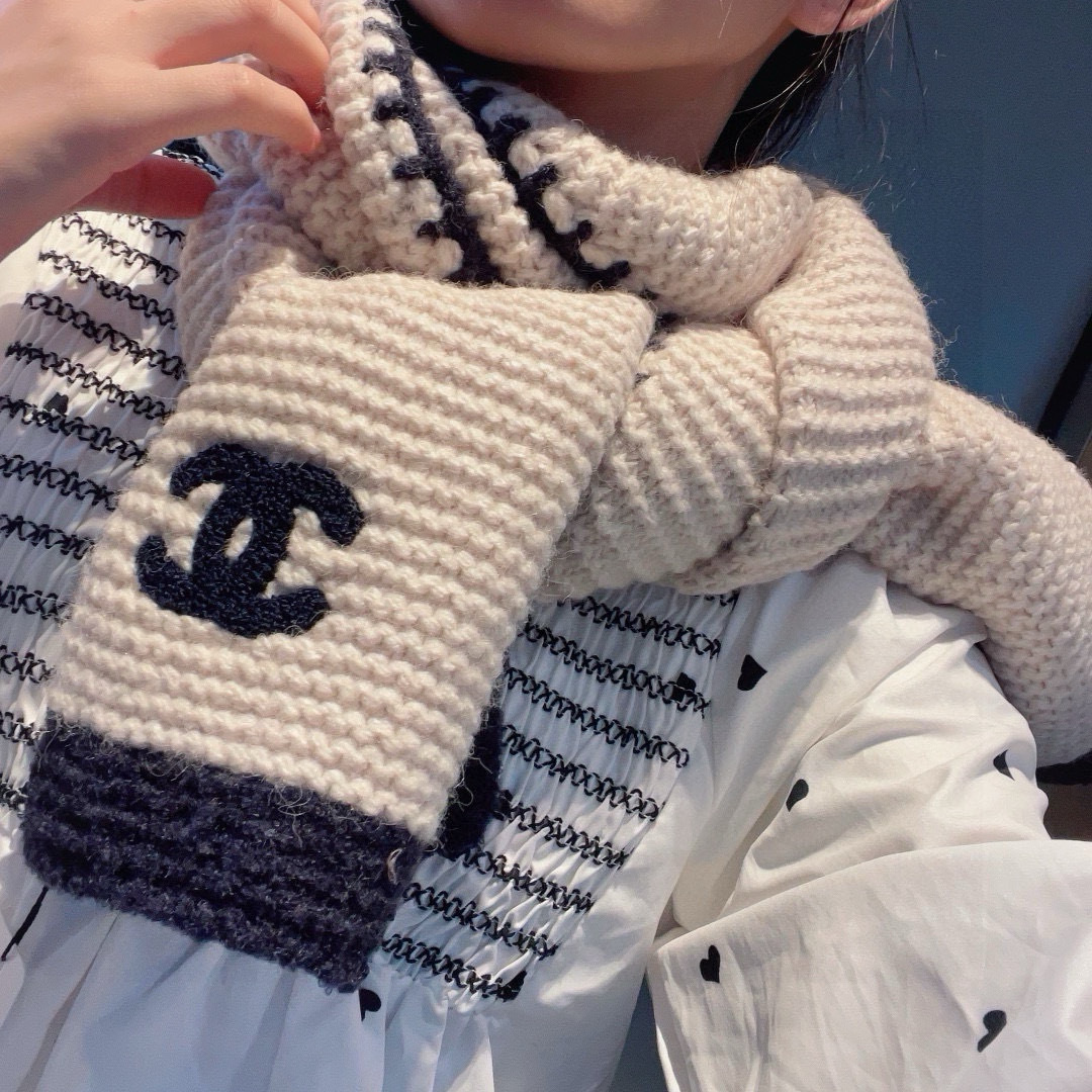 샤넬 머플러 목도리 2가지 색상