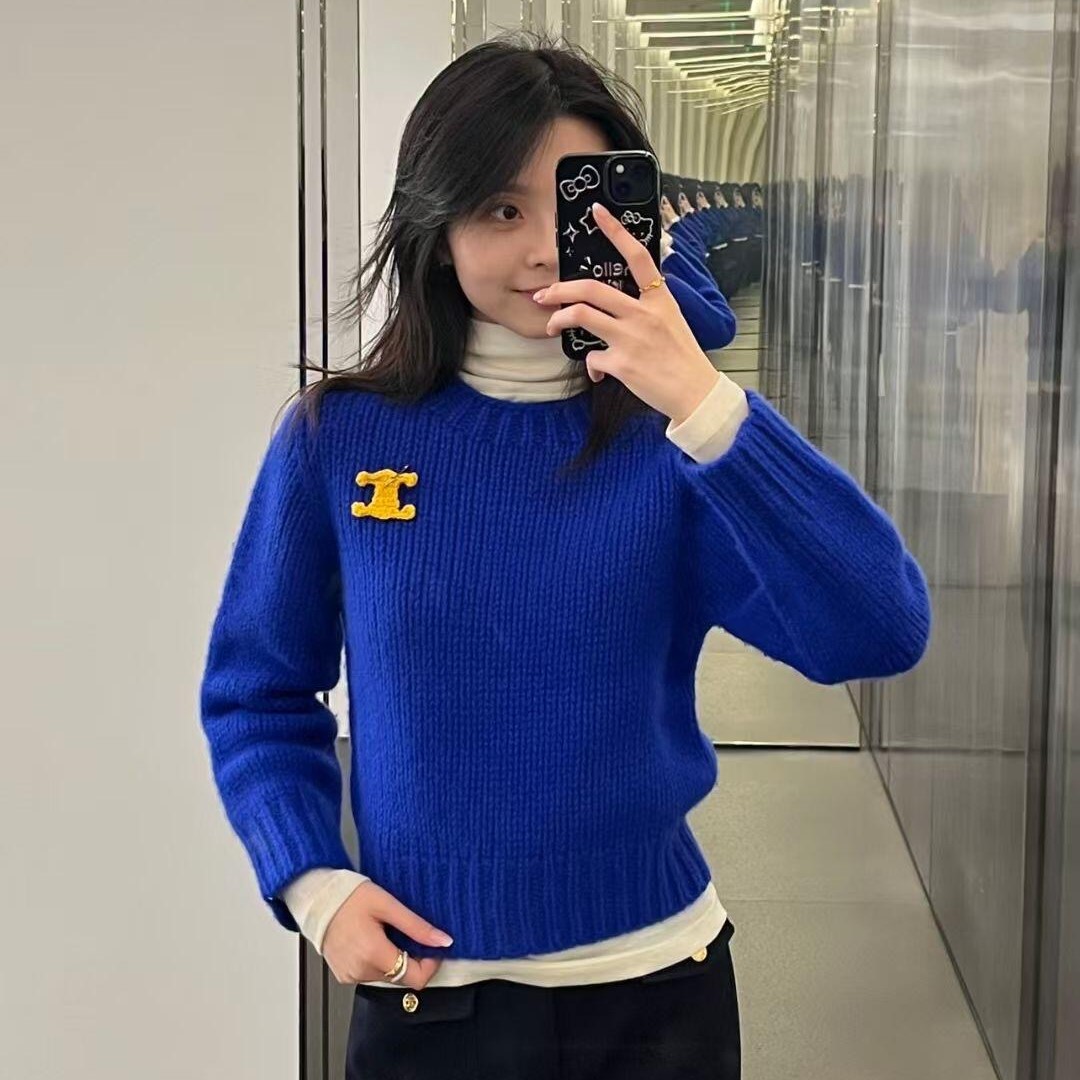 셀린느 여성 긴팔 니트 티셔츠