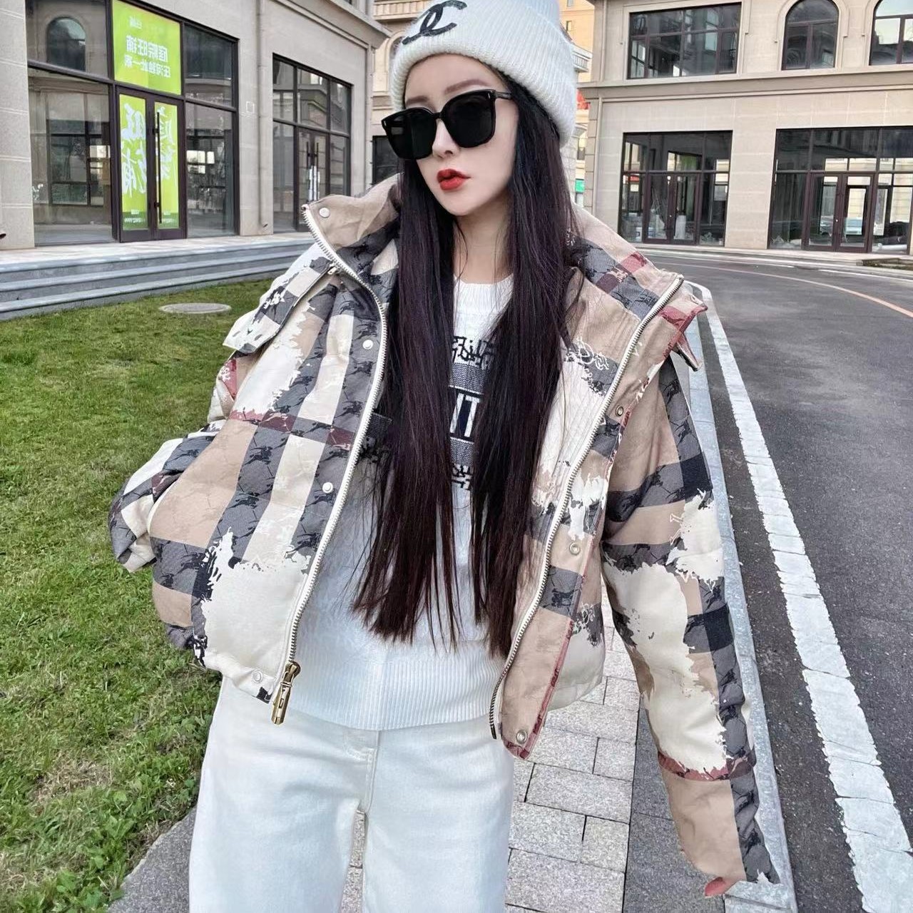 버버리 여성 패딩