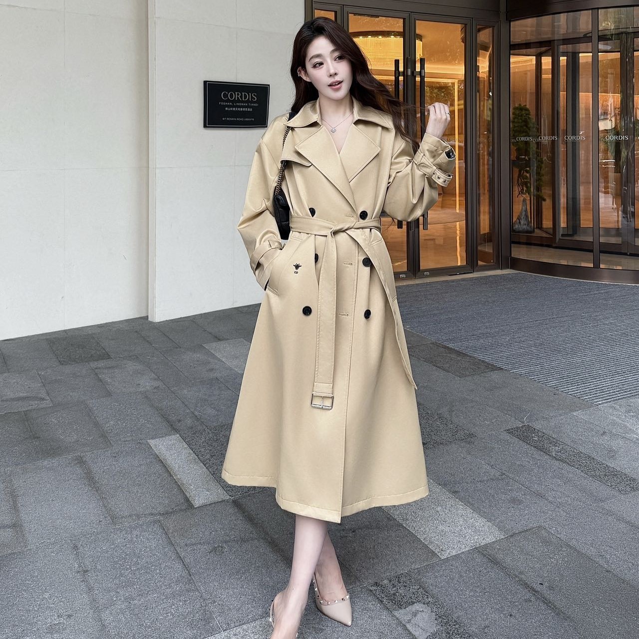 디올 여성 트렌치 코트