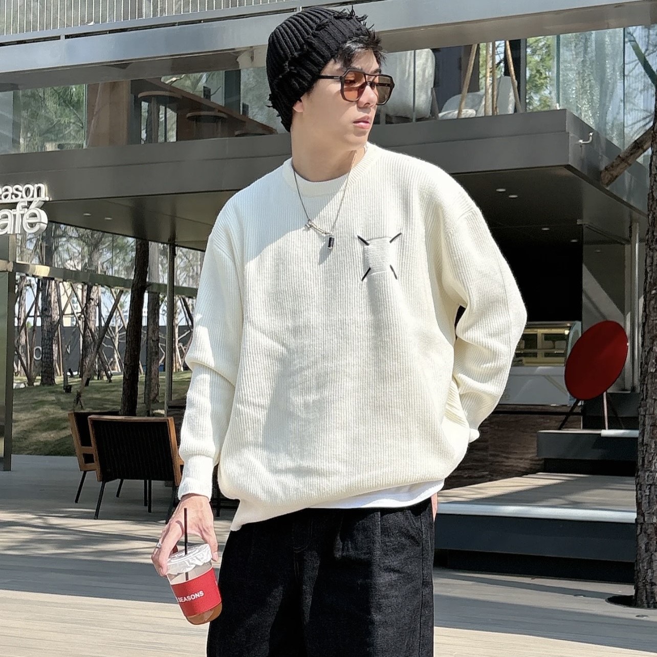 메종마르지엘라 니트 긴팔 티셔츠 2가지 색상