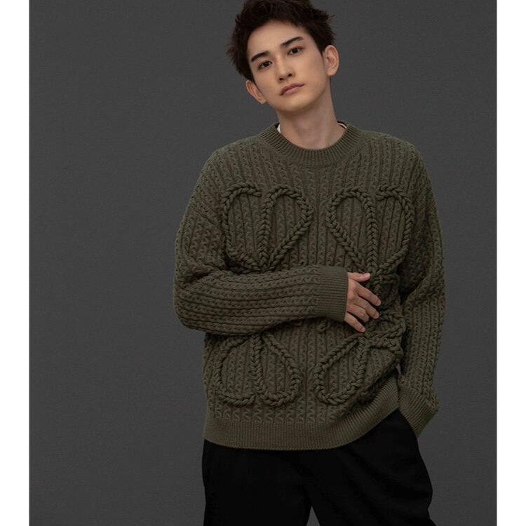 로에베 니트 긴팔 티셔츠 남녀공용 2가지 색상