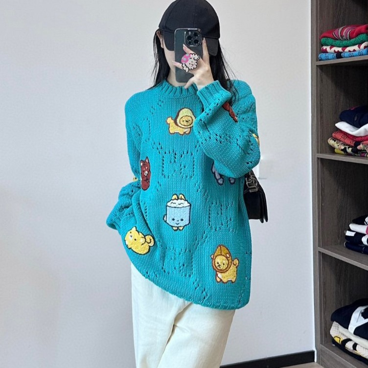 구찌 니트 긴팔 티셔츠 남녀공용