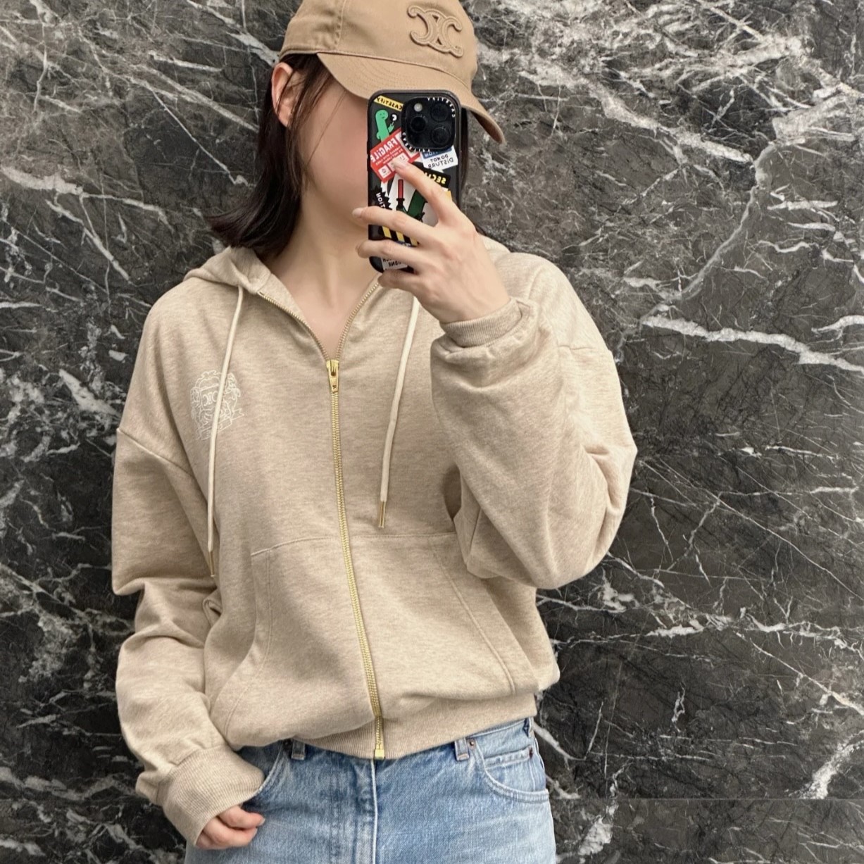 셀린느 여성 후드집업