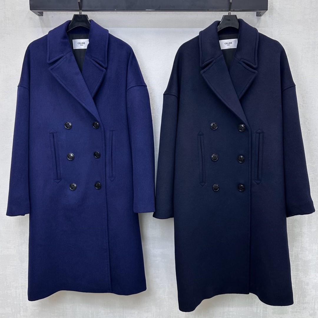 셀린느 여성 더블 모직 코트 2가지 색상
