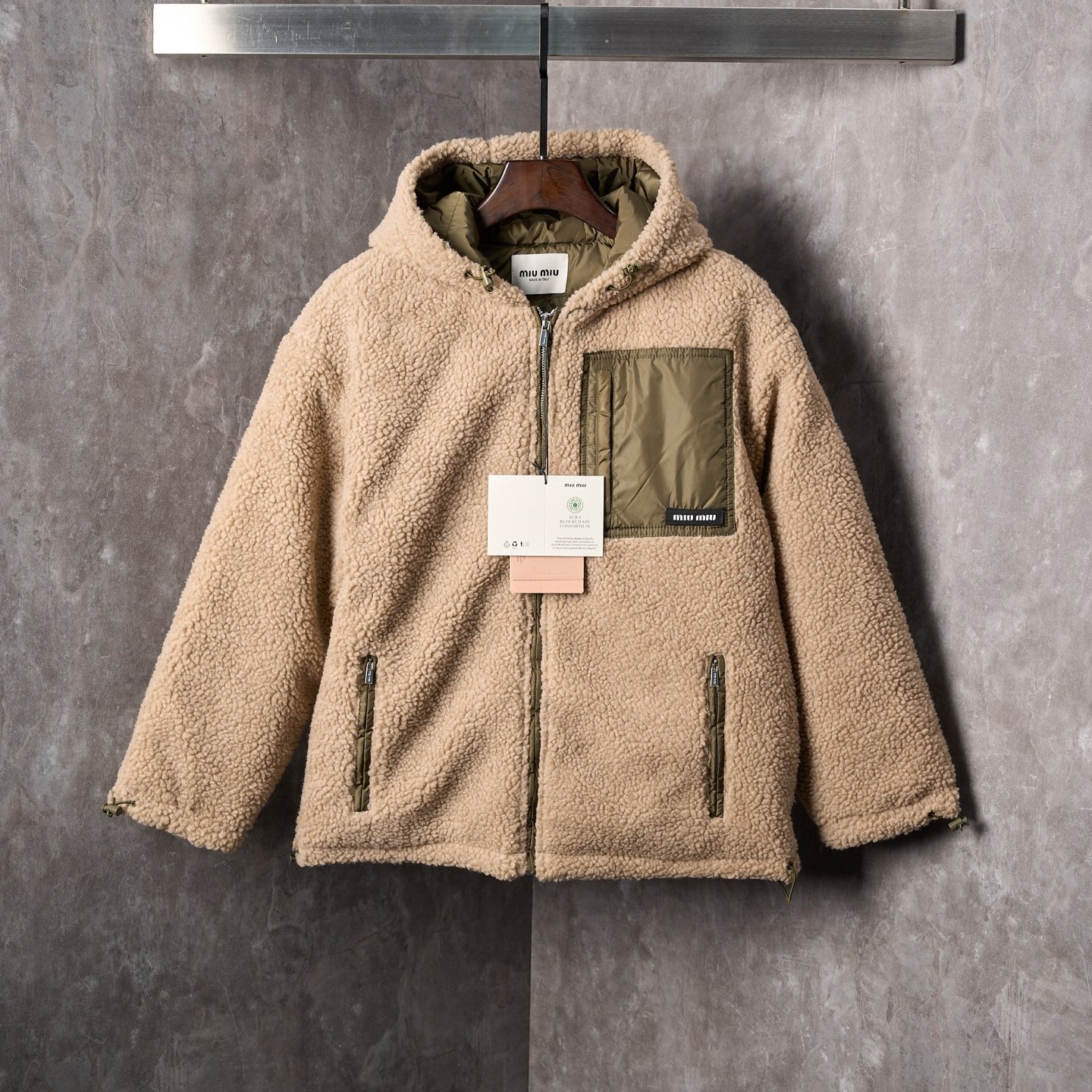 미우미우 뽀글이 자켓 블루종 남녀공용