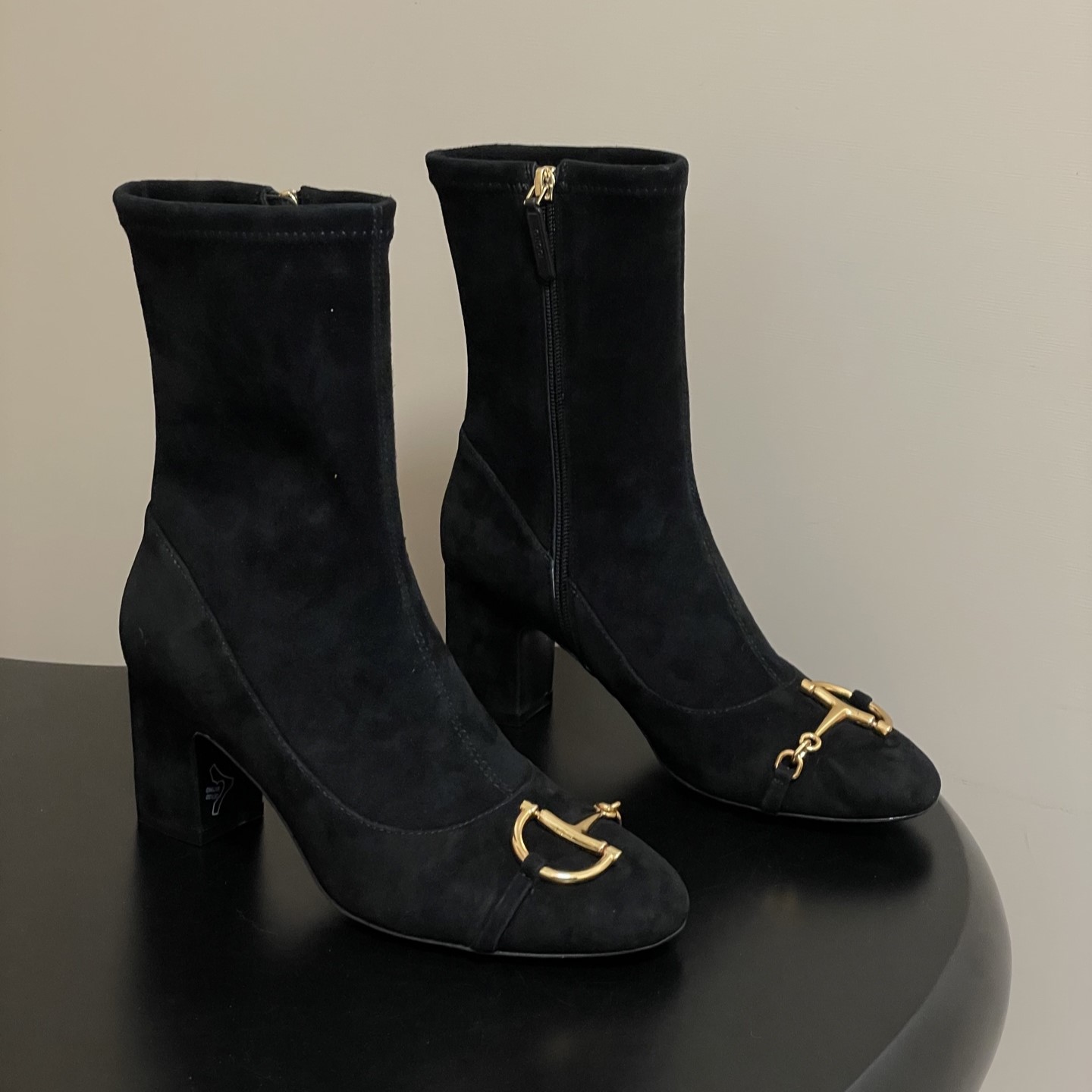 구찌 하프 홀스빗 여성 앵글 부츠