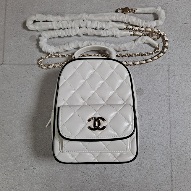 샤넬 미니 탑핸들 백팩