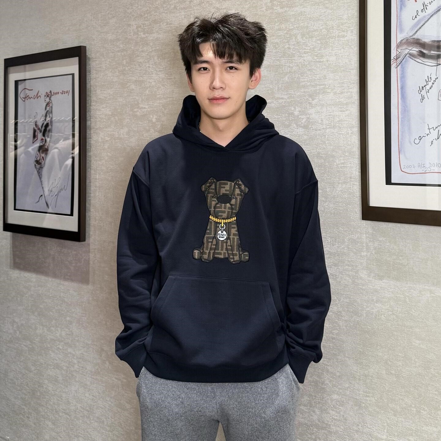 펜디 후드 티셔츠 남녀공용