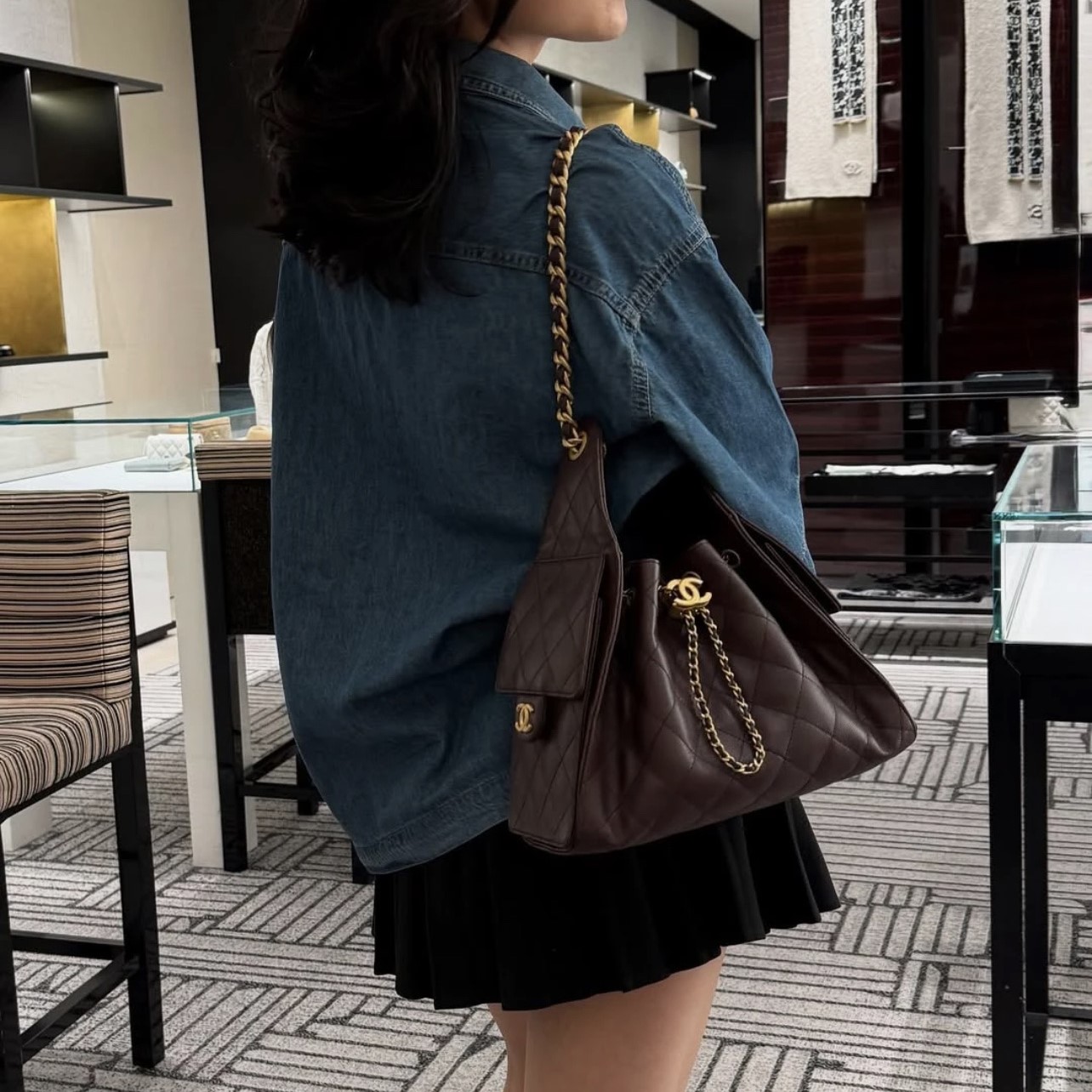 샤넬 25백 스몰 캐비어