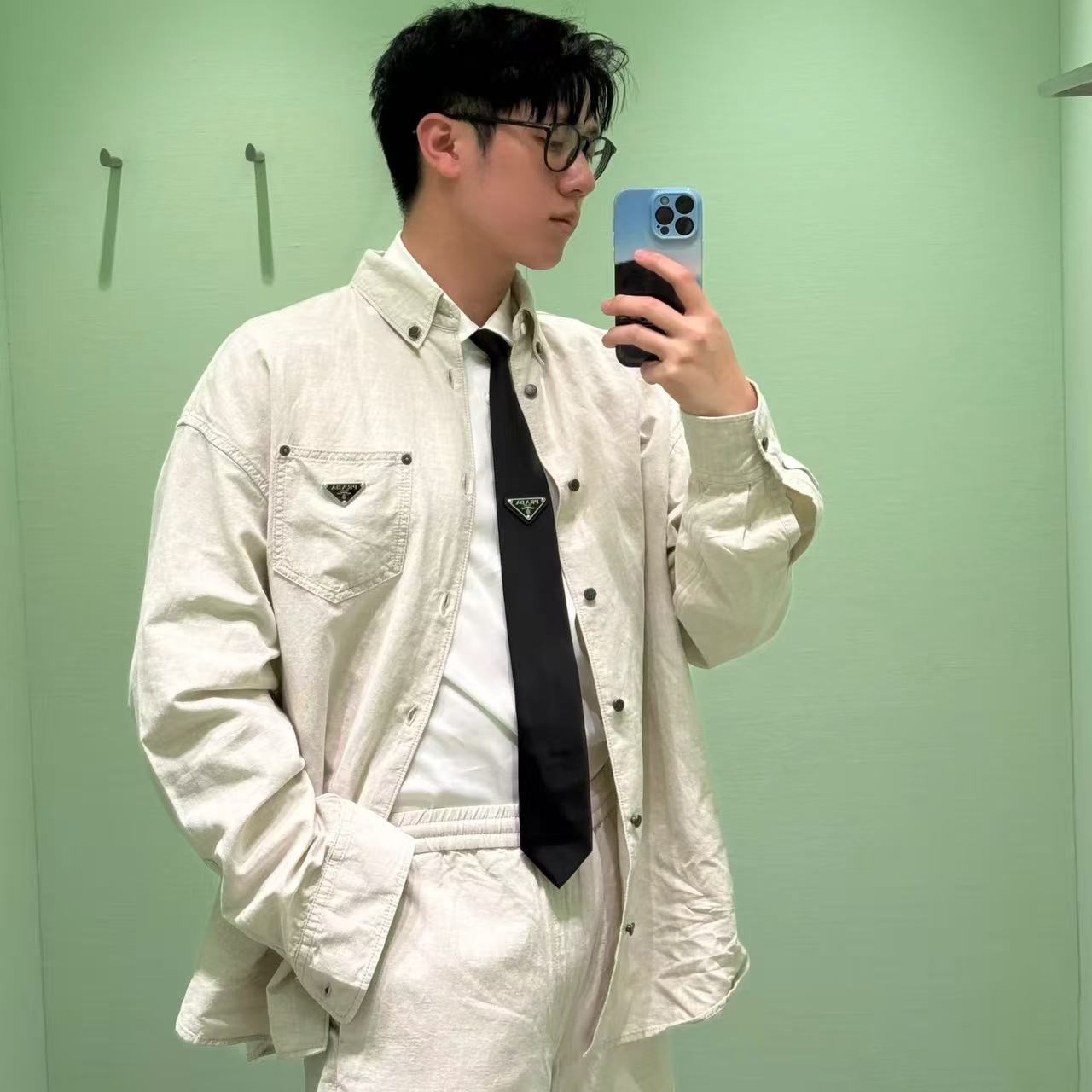 프라다 남성 셔츠