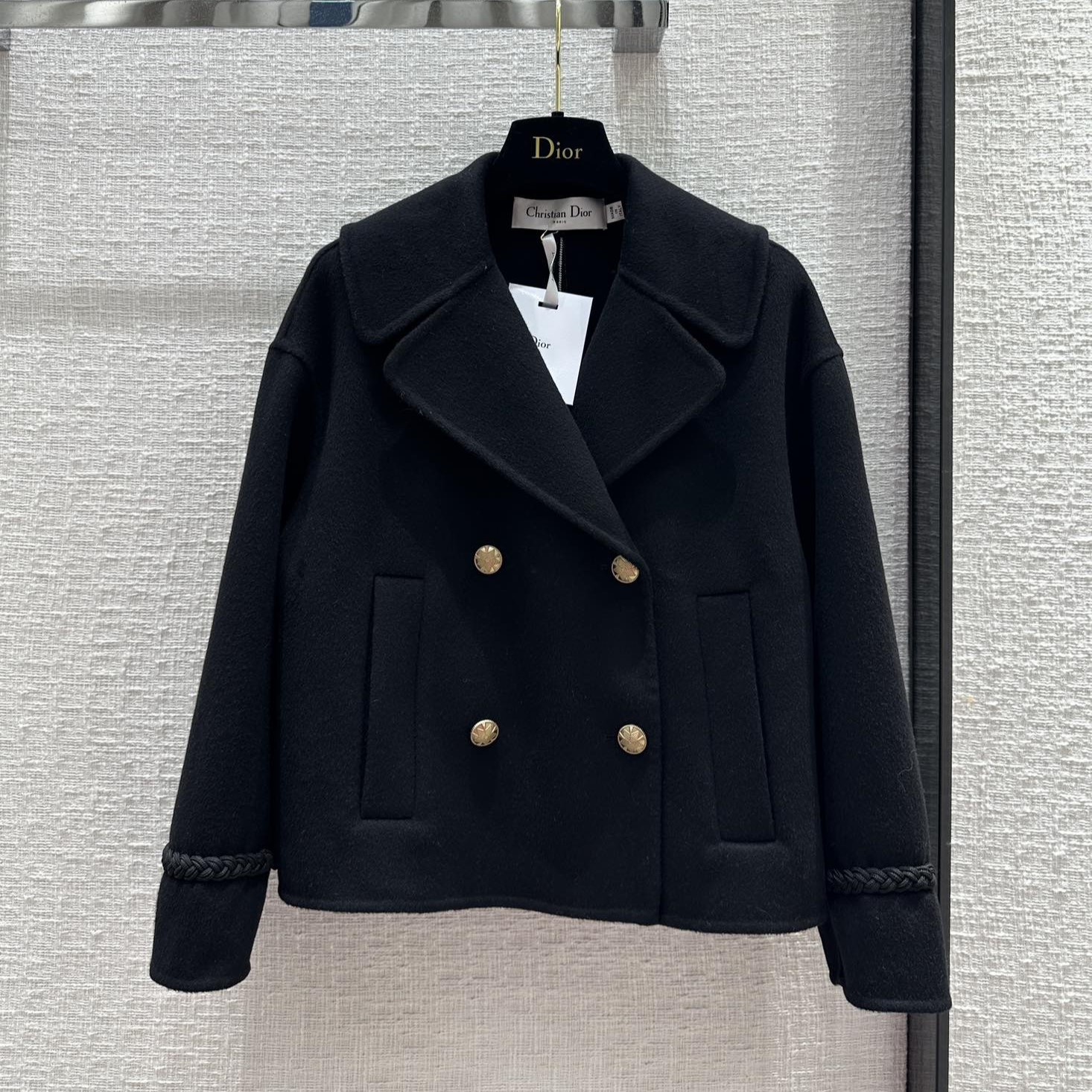 디올 여성 더블 코트