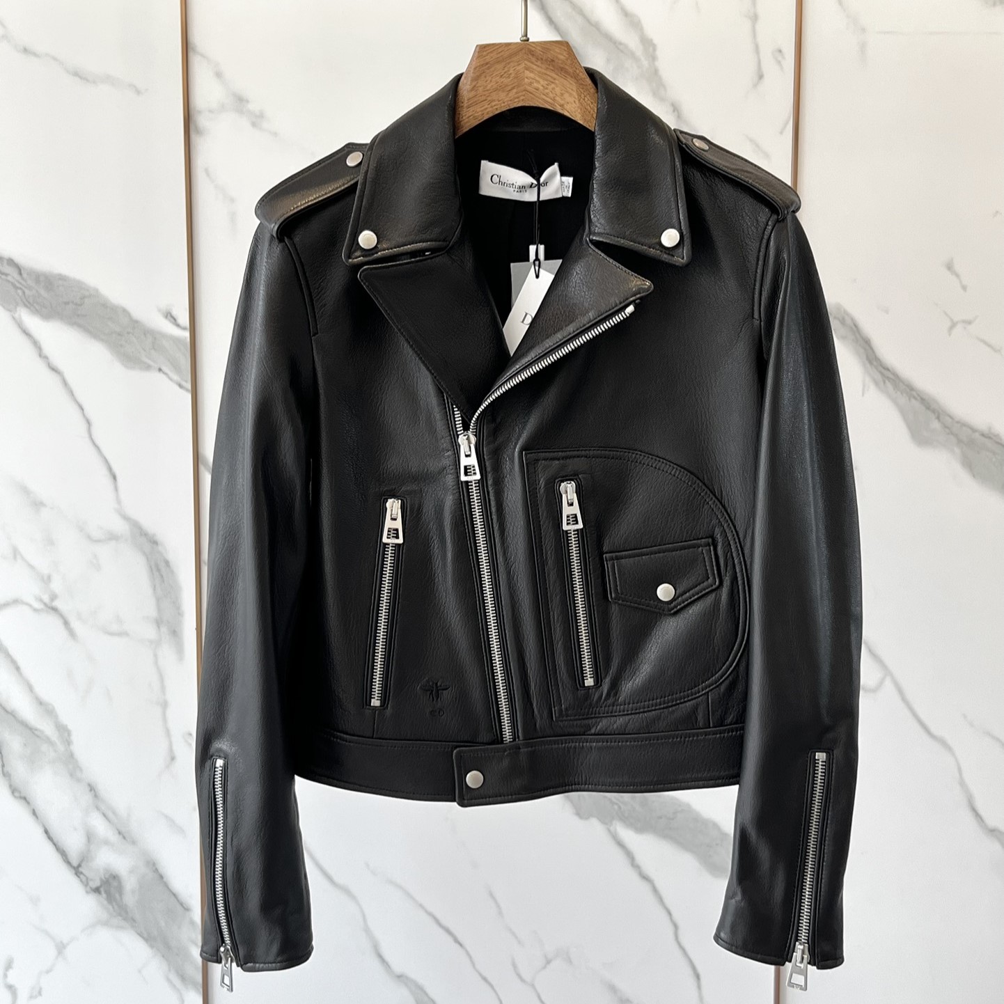 디올 여성 가죽 자켓 바이커 재킷 (최고급)