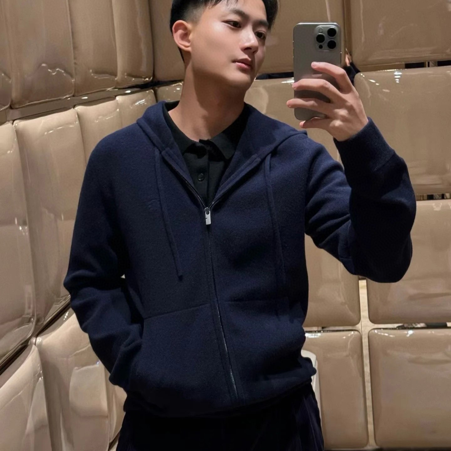 버버리 남성 후드 집업