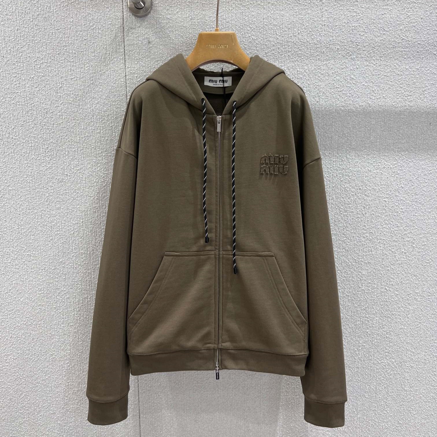 미우미우 여성 후드 집업