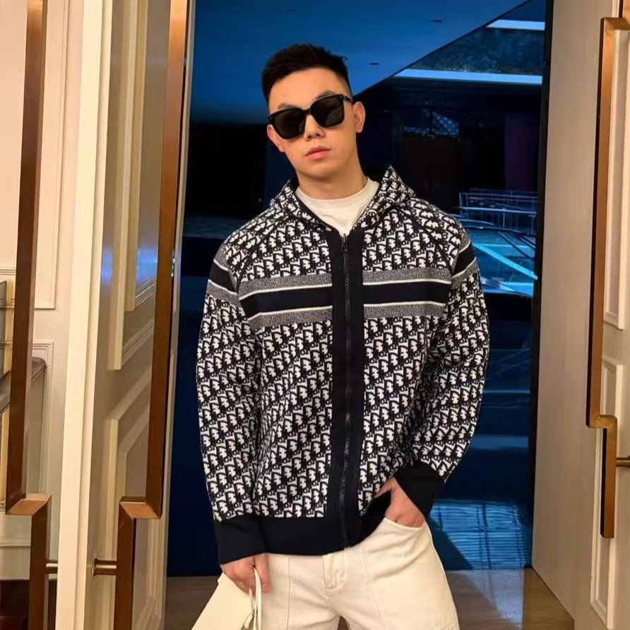 디올 오블리크 후드집업 양면